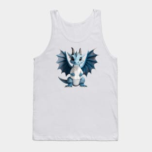 Cute Blue Ice Baby Dragon Tank Top